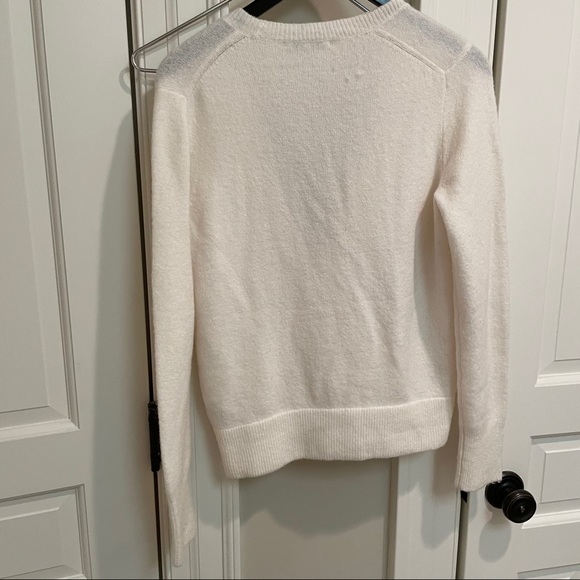 Madewell crisscross cozy white sweater - Picture 3 of 5